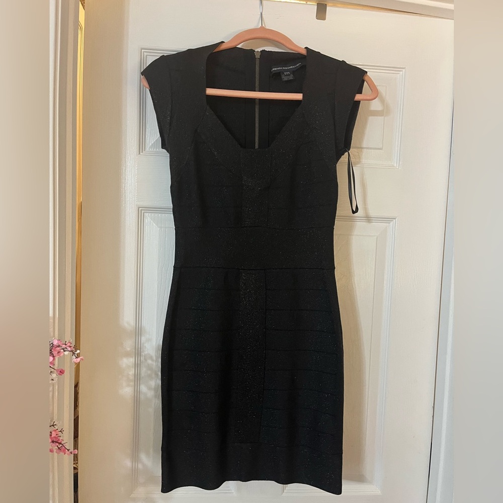 French connection little black bandage style dress